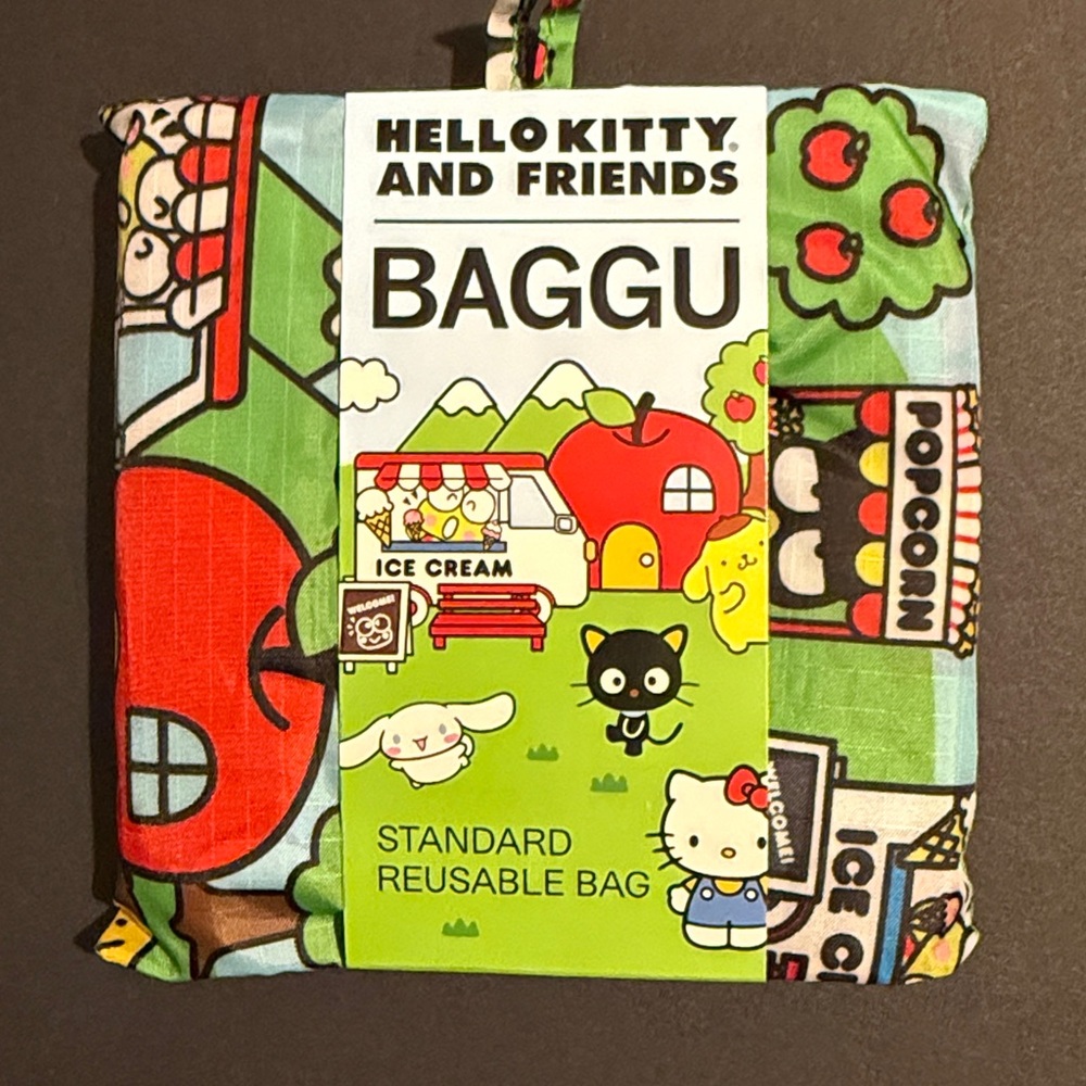 NWT BAGGU HELLO KITTY AND FRIENDS Standard Reusable Bag